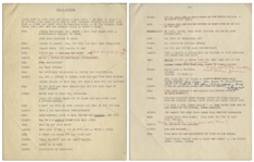 Moe Howard's 7pp. Script for a Three Stooges Skit, Circa Early 1950s, With Shemp -- Hand-Annotated by Moe -- Very Good Condition